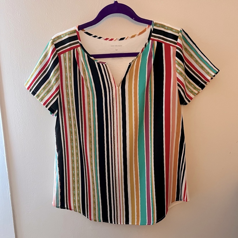 Van Heusen Striped tshirt size medium